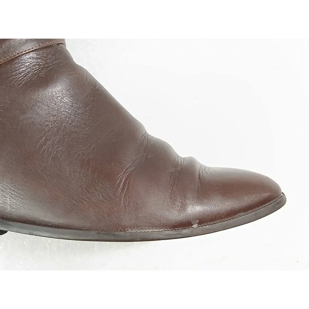Nine West Brown Leather Riding Boots Women’s Size 8M